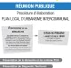 1<sup class="typo_exposants">re</sup> Réunion Publique 